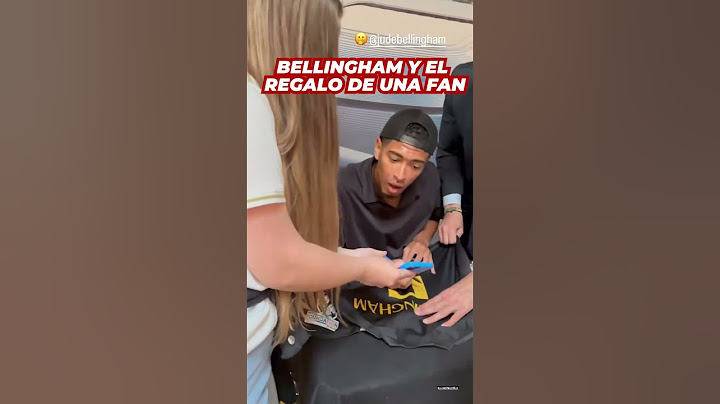 BELLINGHAM reconoce a una FAN que le regaló un CUADRO