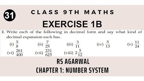 Q2 Ex 1B Chapter 1 Number System Class 9 Maths | Paradise Educator | Ritik Gupta | RS Aggarwal
