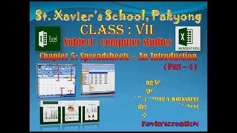 Class 7 Computer Studies Chapter 5 Spreadsheets