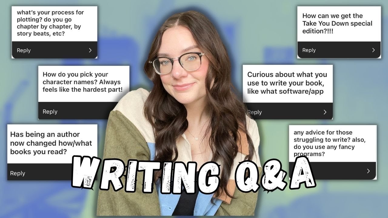 Writing Q&A ️ // answering all of your author/writing questions - YouTube