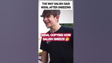 The WAY Salish Matter SAID Nidal Wonder After SNEEZING?!😂🥺 #nalish #trend #funny #shorts #shortsfeed