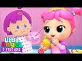 Princess Jill&#39;s Tea Party with Dolls! | Little Angel And Friends Kid Songs