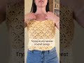 Lorelay Crochet Crop Top #freepattern #crochet #crochettop #crochetclothing