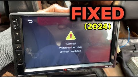 Watching video while driving is prohibited (Fixed 2024) for any car! #car #diy