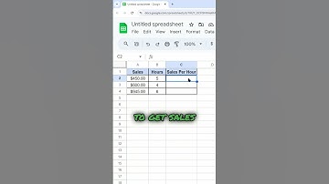 How to Divide in Google Sheets