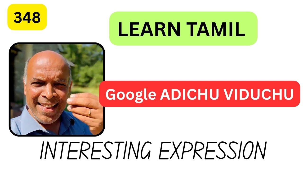 GOOGLE ADICHU VIDUDHU - VIDEO 348 - #learntamil - YouTube
