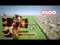 Ignis vs 1000 iron golems minecraft