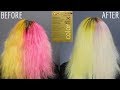 COLORFIX ON PINK & YELLOW HAIR