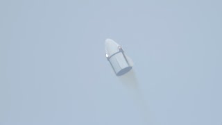 SpaceX Crew Dragon Spacecraft Takes Flight During Pad Abort Test at Cape Canaveral