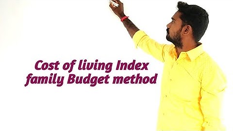 Cost of living Index family budget method