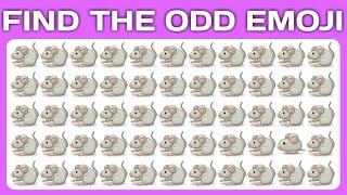 Can you FIND THE ODD EMOJI 🐀🐁(emoji quiz)