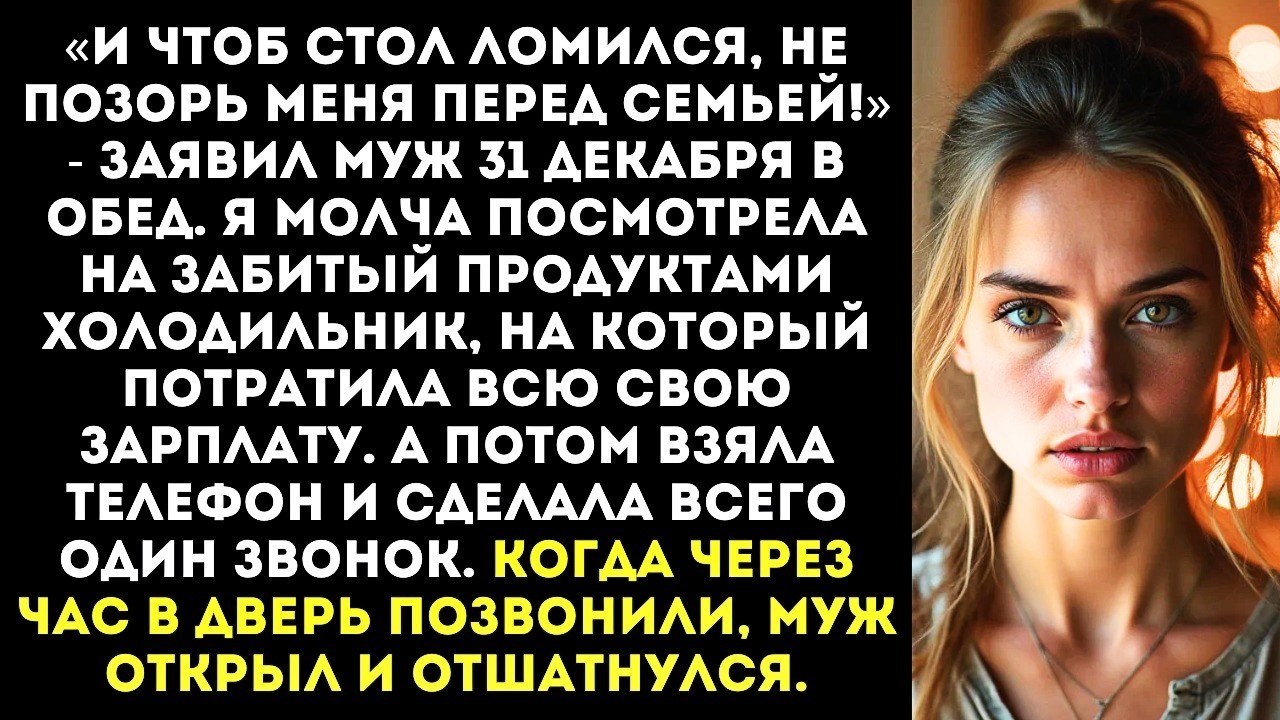 «Сюрприз! Я пригласил на Новый год всю свою родню, 15 человек! Начинай готовить, время пошло!»