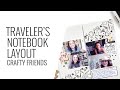 Traveler's Notebook Layout 2020 | Spellbinder August Glimmer Hot Foil Kit Club