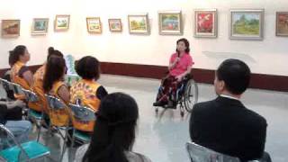 980813翱翔真善美的世界 滾輪美展 口繪畫家曾啟雄