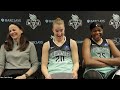 Sandy Brondello, Sabrina Ionescu, and Jonquel Jones Press Conference | Liberty vs. Sun
