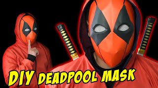 Easy paper Deadpool mask || How to make paper ninja mask