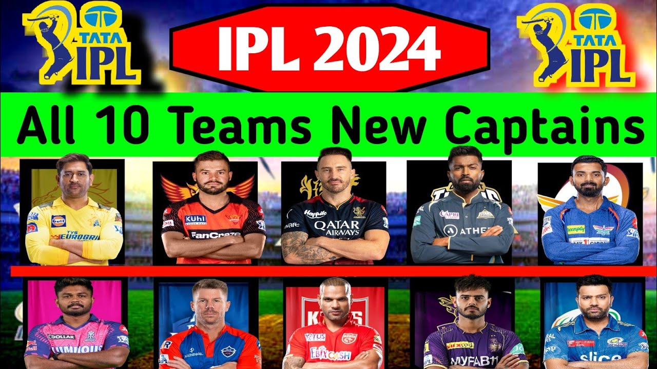 IPL 2024 All Team New Captains/IPL 2024 captains/News24Sports YouTube