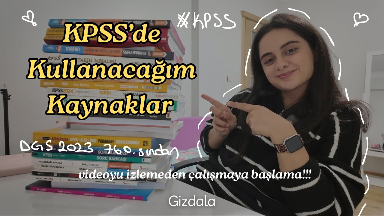 KPSS 2026 da kullanacağım kaynaklar | bu videoyu izlemeden GEÇME | KPSS kaynakları ✨📚🎉