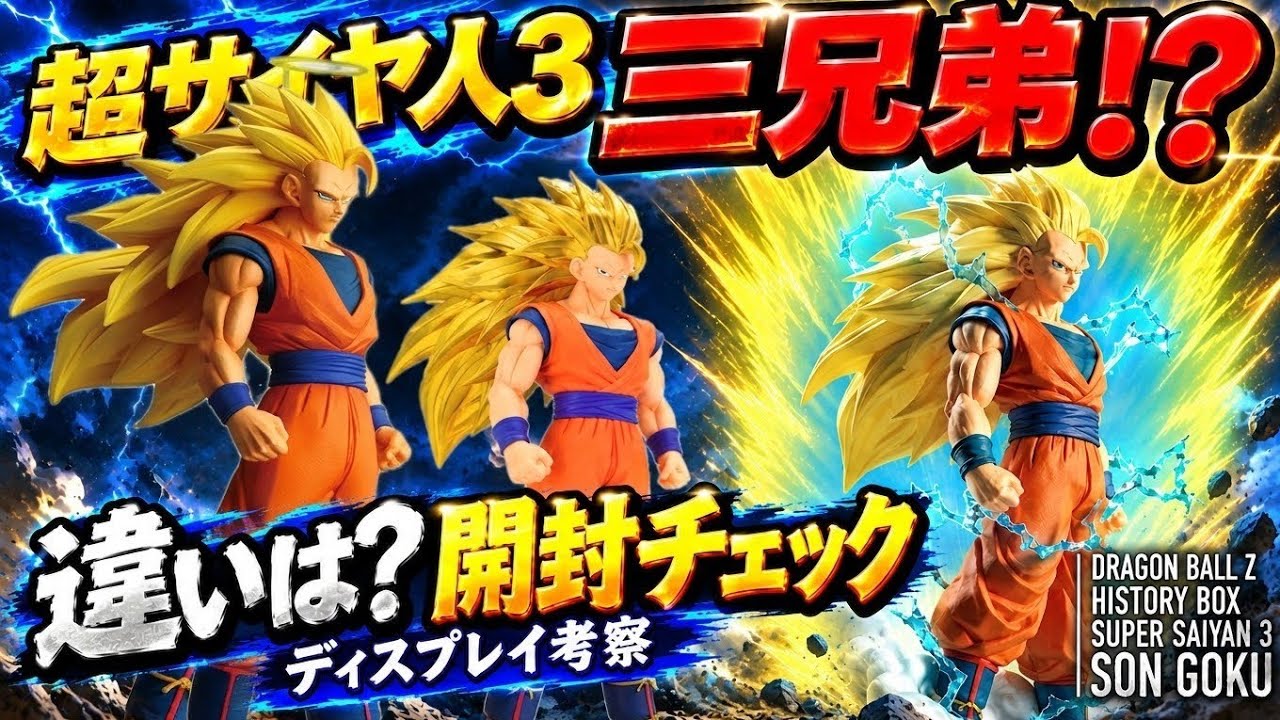 Super Saiyan 3 Goku becomes one of three brothers!? Unboxing and