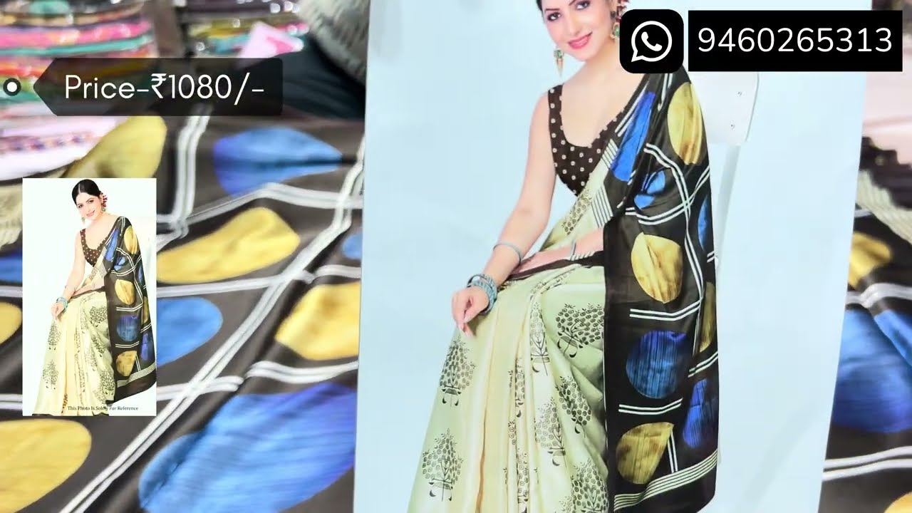 Latest Bollywood Style Saatin Georgette Sarees | Exclusive Designs and Prints | Wholesale Price 