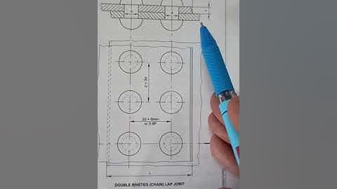 Double Riveted Chain Lap Joint