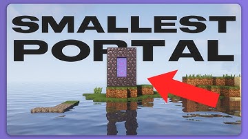 smallest nether portal in minecraft...