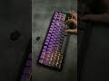 Purple keyboard cool flow!!😎💜☠️🎮 #keyboard #fyp #zornher #zh870 #foryou #pc #pcgame #pcgamer