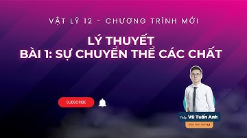 [VẬT LÍ 12]  BÀI 1: SỰ CHUYỂN THỂ CÁC CHẤT