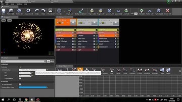 Unreal Engine 4 : Cascade,Orbitting Particle System