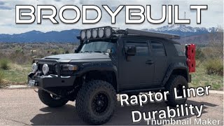 Toyota FJ Raptor Liner Durability (Pressure washer)