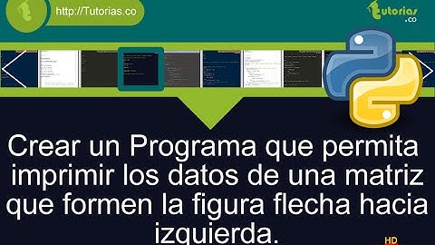 arrays – python (imprimir datos figura flecha izquierda)