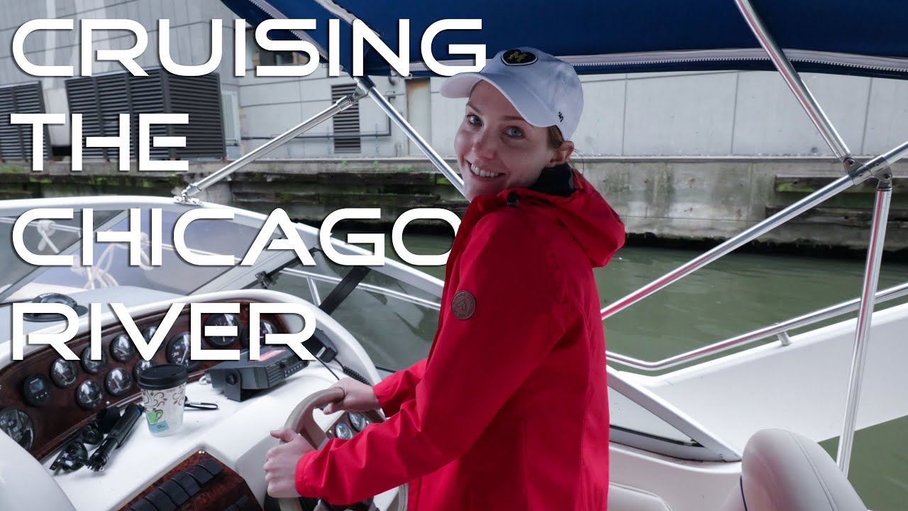 Launching our Boat on the Chicago River & Lake Michigan - AHOD 4 - 1995 Larson 310 Cabrio