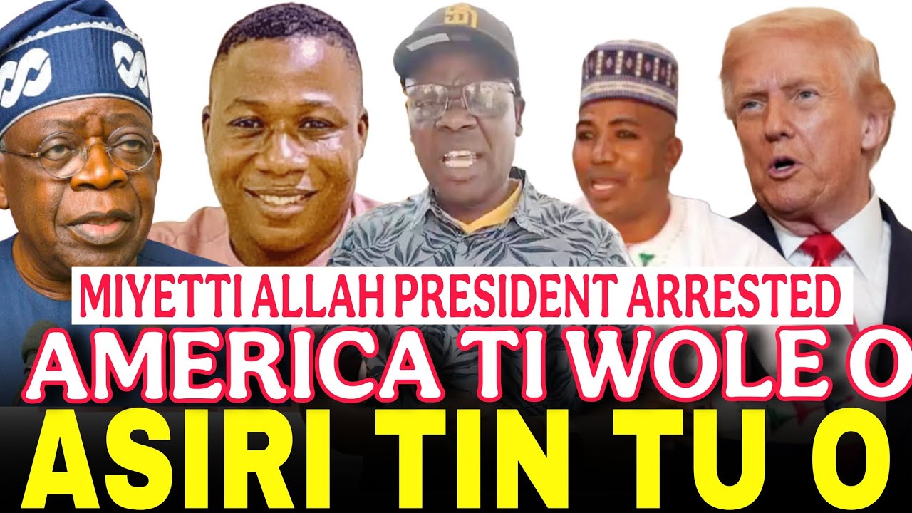 ASIRI TU!! OWO TE OLORI AWON MIYETTI ALLAH NI KWARA. DONALD TRUMP TUN TI KO AWON OMO OGUN WOLE OO