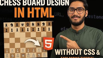 Create a Chess Board Using Only HTML | No External CSS Needed  | Easy Beginner Project