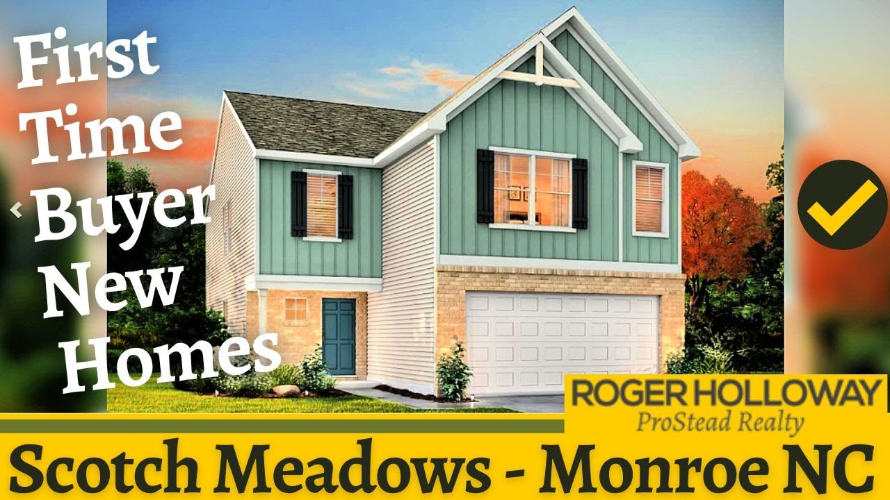 Scotch Meadows 1stTime Homebuyer New Homes [Monroe NC] YouTube