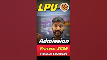 LPU Admission Process 2026😍| LPUNEST 2026 | LPU Placements, Fees, Scholarships|LPU university campus