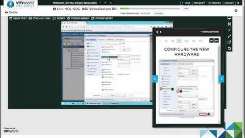 VMWare Online Lab: HOL-SDC-1610-Virtualization 101 (PGT309 Mini Project) : Part 2