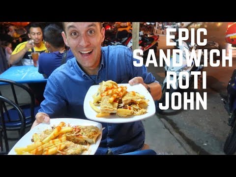 ROTI JOHN - epic MALAYSIAN STREET FOOD sandwich in KUALA LUMPUR | Food and Travel Channel | Malaysia