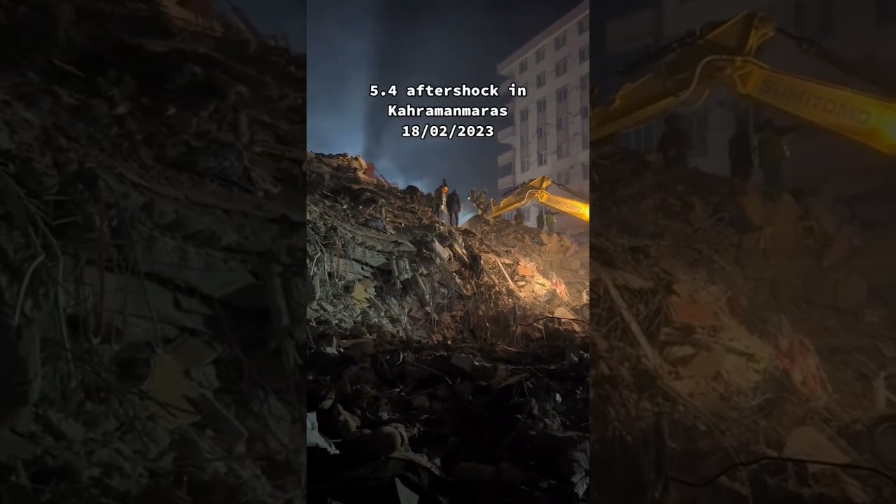 Live Aftershock 5:4 Earthquake Turkey 