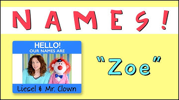 Learning Names with Mr. Clown: "Zoe"