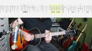 Ritchie Blackmore - Carry on Jon Acoustic Guitar Lesson (RIP Jon Lord)