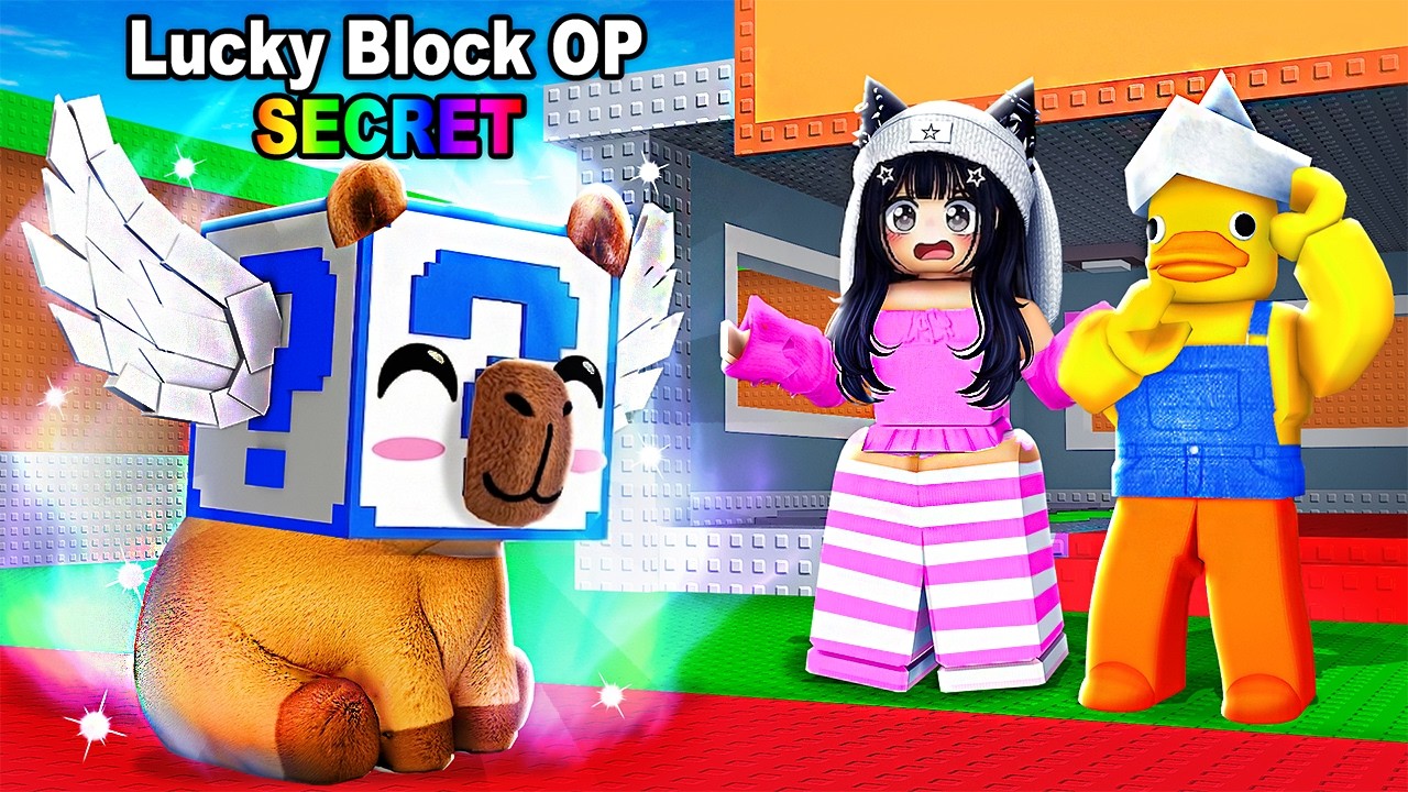 I Became a CAPYBARA in Roblox Be a Lucky Block!