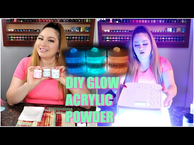 How to make glow in the dark acrylic powder