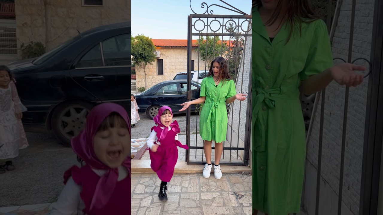 غفران والدب المرعب شوفوا ليش هربو:😱