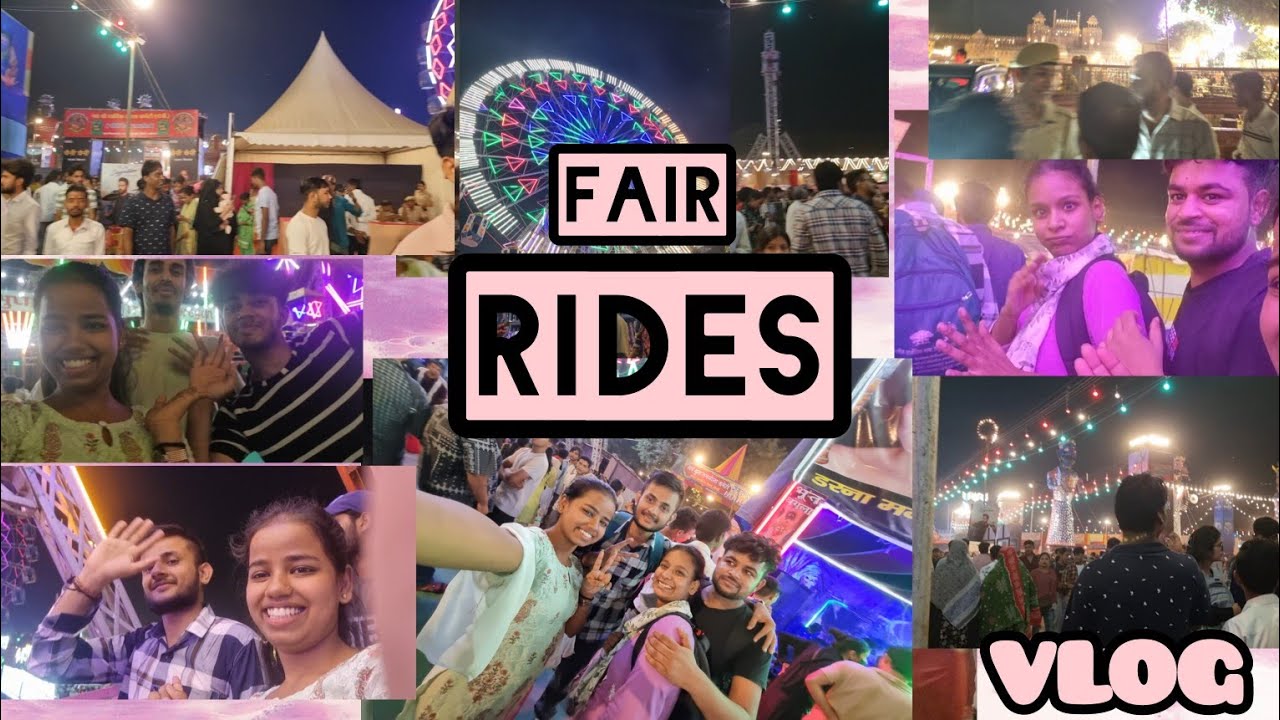 enjoying mela of Dussehra ll rides place......