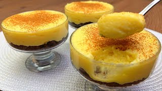 A delicious homemade dessert recipe in 5 minutes that melts in your mouth! No baking!