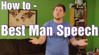 How to give a Best Man Speech
