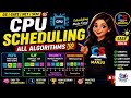 CPU Scheduling Algorithms Explained 🔥 | FCFS, SJF