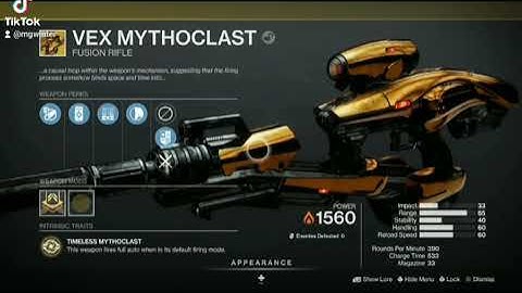 When you finally get Vex Mythoclast #Destiny2