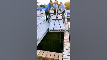 The process of lifting the cement slab = good tools can do more with less